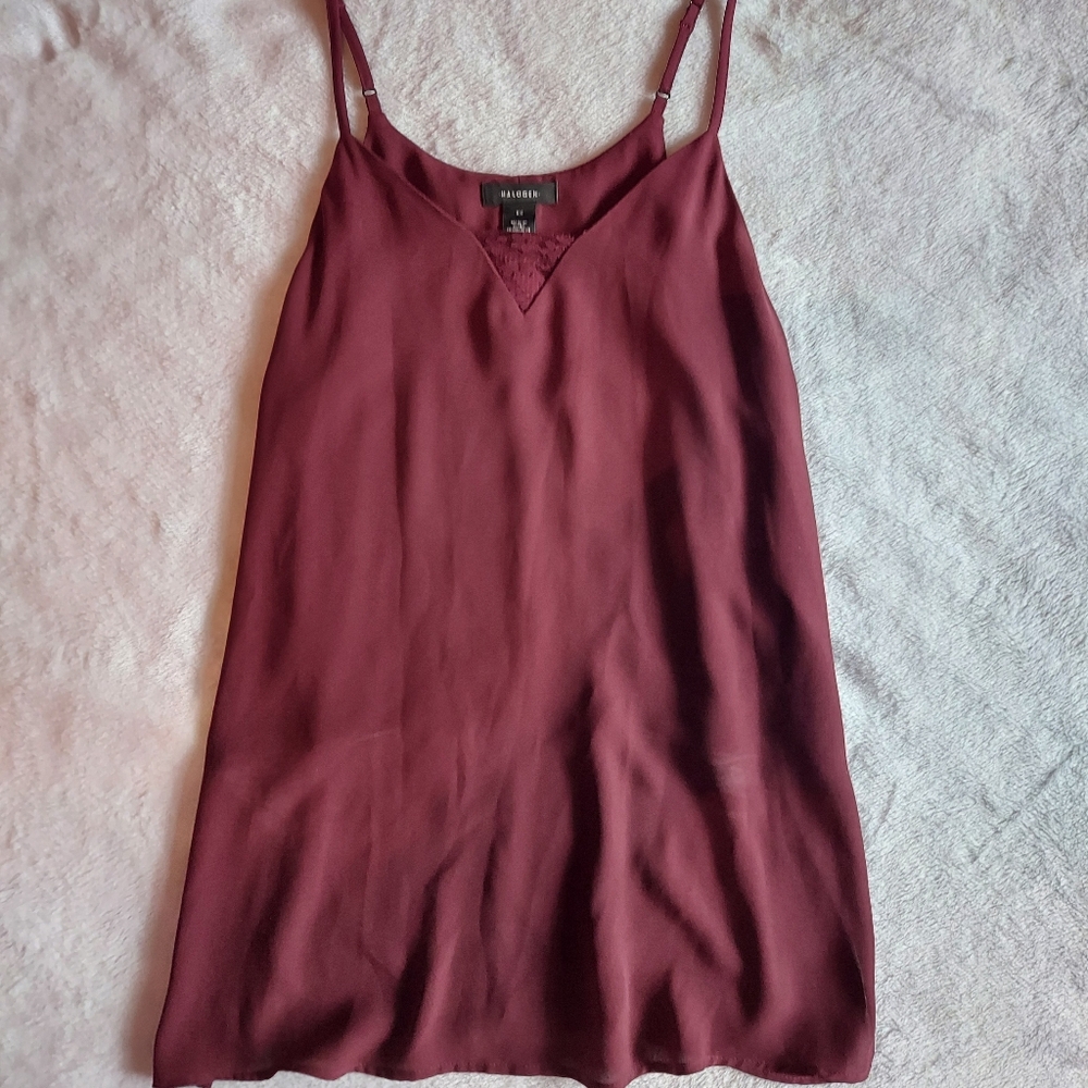 Halogen Red Camisole Sleeveless Top